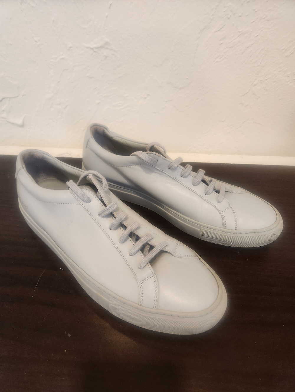 Common Projects | "Original Achilles Low" Nappa Leather Sneaker in Grey - Picture 3 of 7
